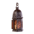 Amber Glass Moroccan Lantern